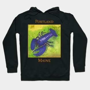 Portland Maine, Rare Blue Lobster Hoodie